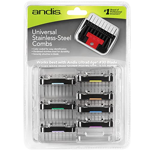 Andis   set of combs lifted stainless steel parts 8