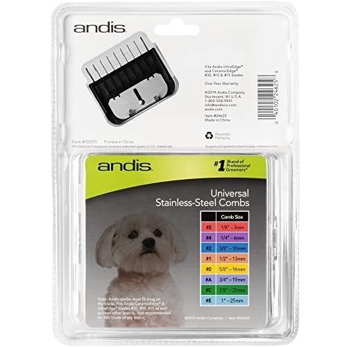Andis   set of combs lifted stainless steel parts 8