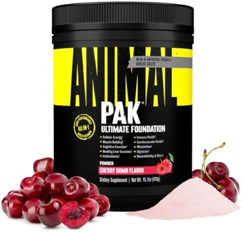 Animal Pak   Convenient Multivitamin for Men & Women Daily All in One Vitamin & Supplement Pack   Zinc  Vitamins C  B  D  Amino Acids  and Immune Support   Sports Nutrition Performance   44 Count