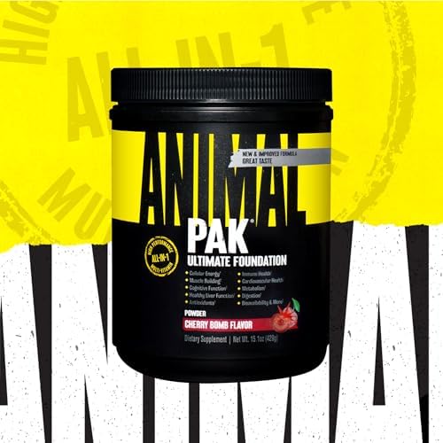 Animal Pak   Convenient Multivitamin for Men & Women Daily All in One Vitamin & Supplement Pack   Zinc  Vitamins C  B  D  Amino Acids  and Immune Support   Sports Nutrition Performance   44 Count