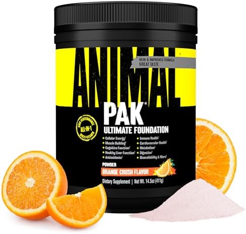 Animal Pak   Convenient Multivitamin for Men & Women Daily All in One Vitamin & Supplement Pack   Zinc  Vitamins C  B  D  Amino Acids  and Immune Support   Sports Nutrition Performance   44 Count