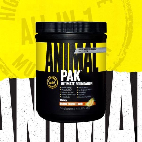 Animal Pak   Convenient Multivitamin for Men & Women Daily All in One Vitamin & Supplement Pack   Zinc  Vitamins C  B  D  Amino Acids  and Immune Support   Sports Nutrition Performance   44 Count