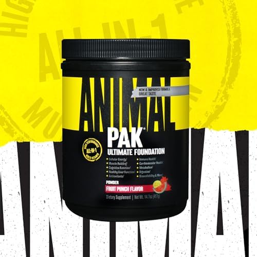 Animal Pak   Convenient Multivitamin for Men & Women Daily All in One Vitamin & Supplement Pack   Zinc  Vitamins C  B  D  Amino Acids  and Immune Support   Sports Nutrition Performance   44 Count