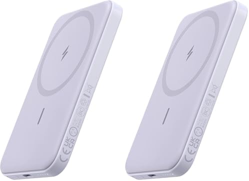 Anker 621 Magnetic Portable Charger  MagGo   5 000mAh Wireless Power Bank with USB C Cable  Magsafe Compatible Battery Pack for iPhone 16/15/14/13/12 Series