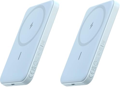 Anker 621 Magnetic Portable Charger  MagGo   5 000mAh Wireless Power Bank with USB C Cable  Magsafe Compatible Battery Pack for iPhone 16/15/14/13/12 Series
