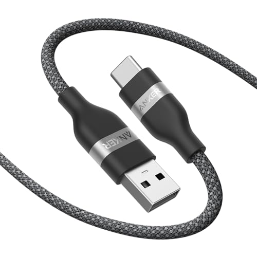 Anker Car Carplay Cable for iPhone 17 16 Pro Max Plus  Upcycled Braided USB A to USB C Car Charger Cord for Samsung Note20 and More  6FT  Black 