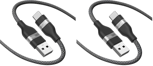 Anker Car Carplay Cable for iPhone 17 16 Pro Max Plus  Upcycled Braided USB A to USB C Car Charger Cord for Samsung Note20 and More  6FT  Black 