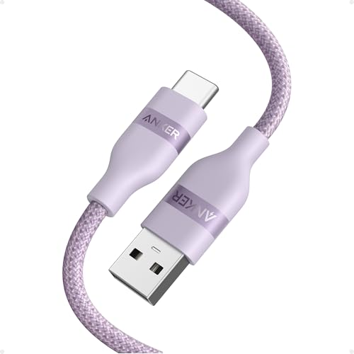 Anker Car Carplay Cable for iPhone 17 16 Pro Max Plus  Upcycled Braided USB A to USB C Car Charger Cord for Samsung Note20 and More  6FT  Black 