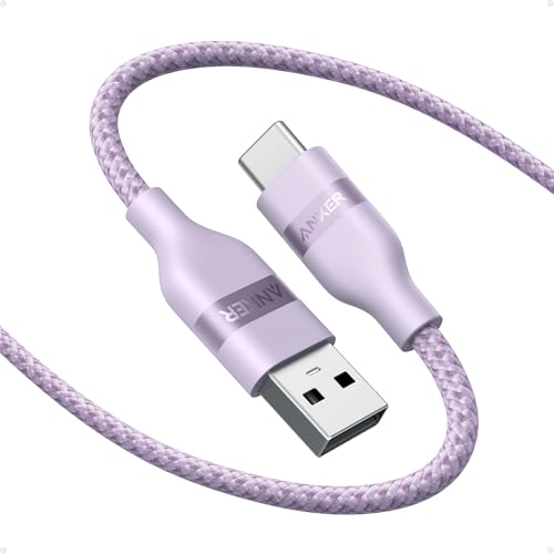 Anker Car Carplay Cable for iPhone 17 16 Pro Max Plus  Upcycled Braided USB A to USB C Car Charger Cord for Samsung Note20 and More  6FT  Black 