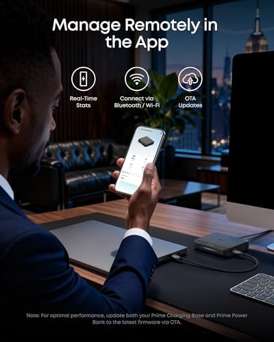 Anker Charging Base  150W Max Charging for 4 Devices  Works with Prime Power Banks with Pogo Pin  for MacBook Pro/Air  Dell  iPhone 17/16 Series  Samsung  and More  Power Bank Not Included 