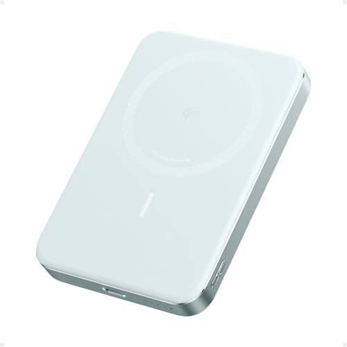 Anker MagGo - Batería externa, batería magnética ultradelgada de 10,000 mAh, certificado Qi2, portátil, cargador compatible ultrarápido MagSafe de 15 W, diseño ergonómico, solo para iPhone 15/14/13/12