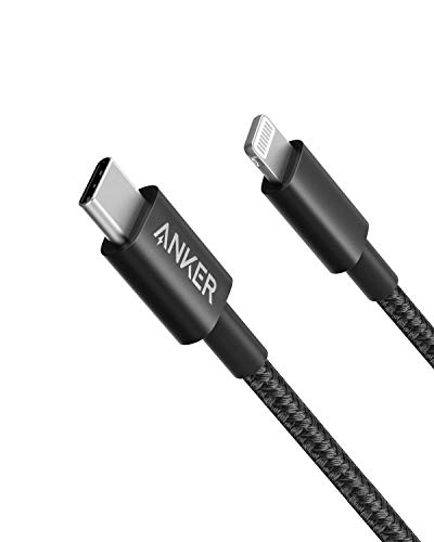 Anker New Nylon USB C to Lightning Cable  Apple MFi Certified for iPhone 14 Series  and More  3 3FT  Black 