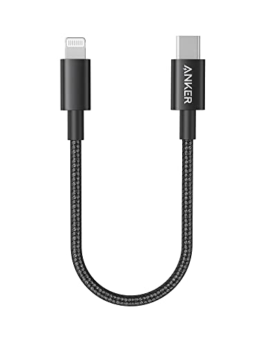 Anker New Nylon USB C to Lightning Cable  Apple MFi Certified for iPhone 14 Series  and More  3 3FT  Black 