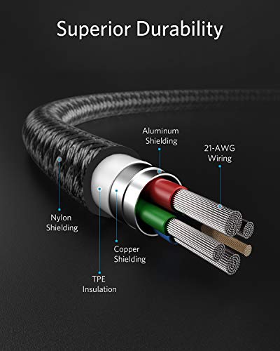 Anker New Nylon USB C to Lightning Cable  Apple MFi Certified for iPhone 14 Series  and More  3 3FT  Black 