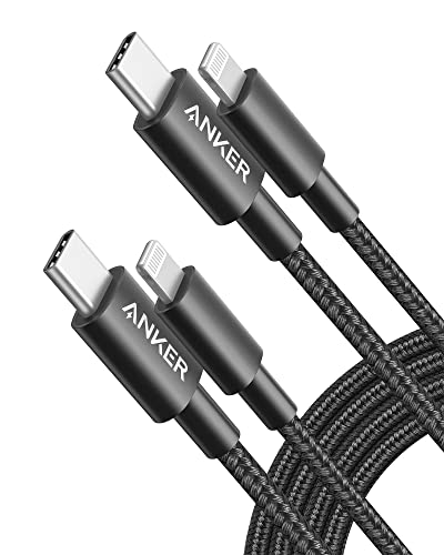 Anker New Nylon USB C to Lightning Cable  Apple MFi Certified for iPhone 14 Series  and More  3 3FT  Black 