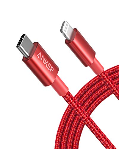 Anker New Nylon USB C to Lightning Cable  Apple MFi Certified for iPhone 14 Series  and More  3 3FT  Black 