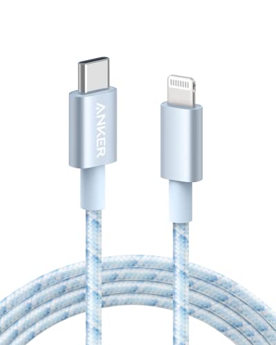 Anker New Nylon USB C to Lightning Cable  Apple MFi Certified for iPhone 14 Series  and More  3 3FT  Black 