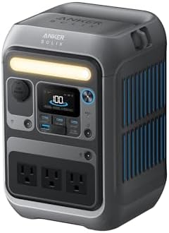 Anker Portable Power Station SOLIX C300  288Wh LiFePO4 Backup Battery  300W Solar Generator  140W Two Way Fast Charging  for Camping  Hunting  Travel  Blackout & Emergencies  Solar Panel Optional 
