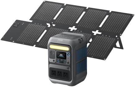 Anker Portable Power Station SOLIX C300  288Wh LiFePO4 Backup Battery  300W Solar Generator  140W Two Way Fast Charging  for Camping  Hunting  Travel  Blackout & Emergencies  Solar Panel Optional 