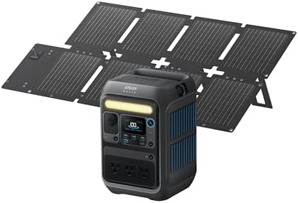 Anker Portable Power Station SOLIX C300  288Wh LiFePO4 Backup Battery  300W Solar Generator  140W Two Way Fast Charging  for Camping  Hunting  Travel  Blackout & Emergencies  Solar Panel Optional 