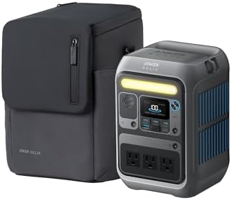 Anker Portable Power Station SOLIX C300  288Wh LiFePO4 Backup Battery  300W Solar Generator  140W Two Way Fast Charging  for Camping  Hunting  Travel  Blackout & Emergencies  Solar Panel Optional 
