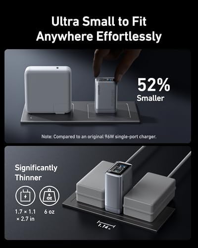 Anker Prime Charger  100W 3 Port GaN USB C Charger Block  Fast Charging wall Charger  Foldable and Compact for MacBook  iPad  iPhone 17 Series  Galaxy S24/S23  and More