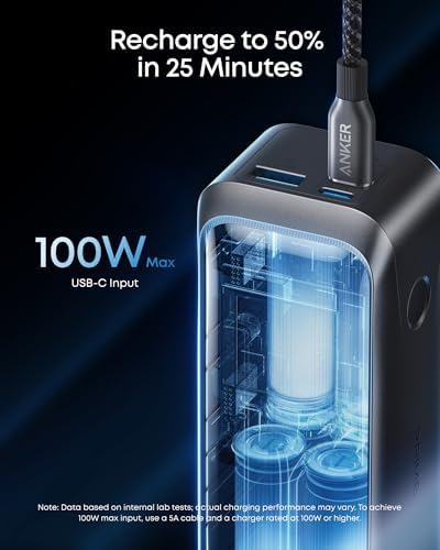 Anker Prime Power Bank  20 100mAh 3 Port Portable Charger with 220W Max Output  Two Way Charging  TSA Approved  App Control  for MacBook  iPhone 17/16 Series  and More  Base Not Included 