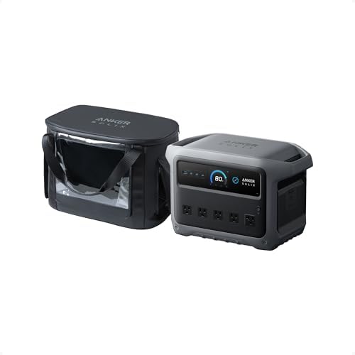 Anker SOLIX C1000 Gen 2 Portable Power Station with 400W Solar Panel  2 000W  Peak 3 000W  Solar Generator  Full Charge in 49 Min  1 024Wh LiFePO4 Battery for Home Backup  Power Outages  and Camping