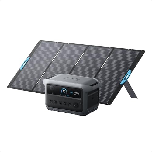 Anker SOLIX C2000 Gen 2 Portable Power Station with 400W Solar Panel  2 400W  Peak 4 000W  Solar Generator  Full Charge in 58 Min  2048wh LiFePO4 Battery for Home Backup  Power Outages  and Camping
