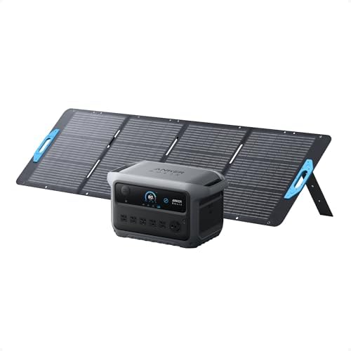 Anker SOLIX C2000 Gen 2 Portable Power Station with 400W Solar Panel  2 400W  Peak 4 000W  Solar Generator  Full Charge in 58 Min  2048wh LiFePO4 Battery for Home Backup  Power Outages  and Camping