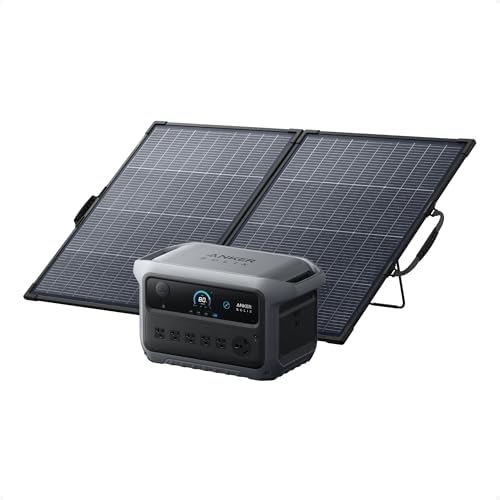 Anker SOLIX C2000 Gen 2 Portable Power Station with 400W Solar Panel  2 400W  Peak 4 000W  Solar Generator  Full Charge in 58 Min  2048wh LiFePO4 Battery for Home Backup  Power Outages  and Camping