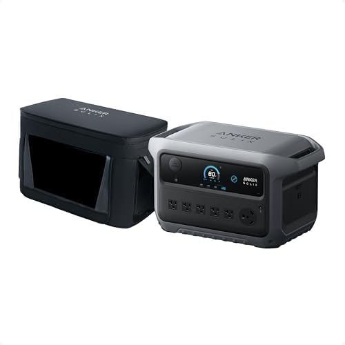 Anker SOLIX C2000 Gen 2 Portable Power Station with 400W Solar Panel  2 400W  Peak 4 000W  Solar Generator  Full Charge in 58 Min  2048wh LiFePO4 Battery for Home Backup  Power Outages  and Camping