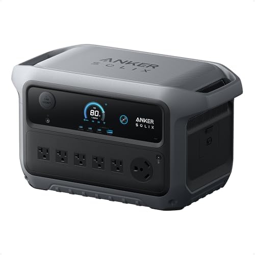 Anker SOLIX C2000 Gen 2 Portable Power Station with 400W Solar Panel  2 400W  Peak 4 000W  Solar Generator  Full Charge in 58 Min  2048wh LiFePO4 Battery for Home Backup  Power Outages  and Camping