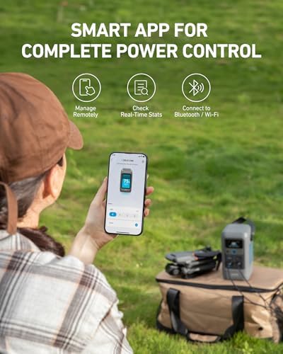 Anker SOLIX C200 DC Power Bank Station with Adjustable Strap  192Wh Portable Power Station  LiFePO4 Battery  200W Solar Generator  for Outdoor Camping  Traveling  and Emergencies 