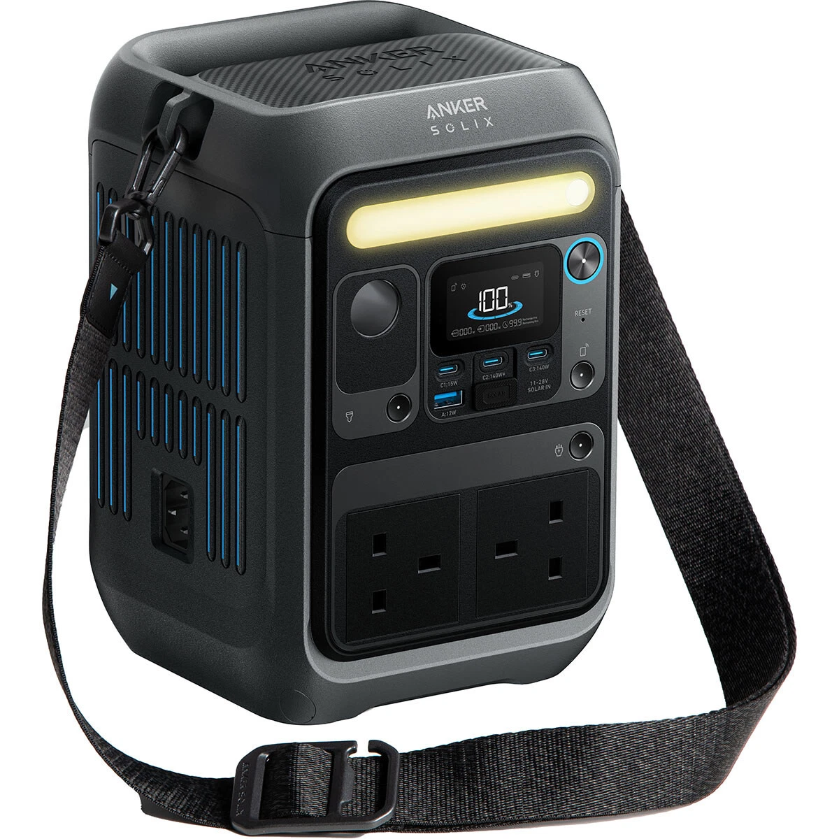 Anker SOLIX C300X Portable Power Station 288Wh 360W Solar Generator for Camping