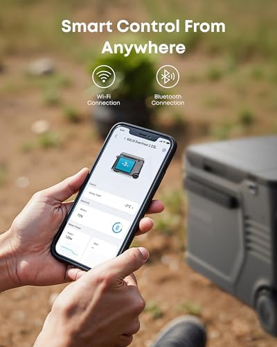 Anker SOLIX EverFrost 2 - Refrigerador de coche de 23 litros, refrigerador eléctrico con batería de 288 Wh, alimentado por CA/CC o solar, para campamento al aire libre, viajes y pesca, cabe en camiones