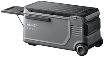 Anker SOLIX EverFrost 2 - Refrigerador de coche de 23 litros, refrigerador eléctrico con batería de 288 Wh, alimentado por CA/CC o solar, para campamento al aire libre, viajes y pesca, cabe en camiones