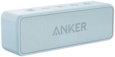 Anker Soundcore 2 Portable Bluetooth Speaker with Stereo Sound  Bluetooth 5  Bassup  IPX7 Waterproof  24 Hour Playtime  Wireless  Speaker for Home  Outdoors  Travel