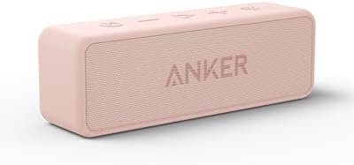 Anker Soundcore 2 Portable Bluetooth Speaker with Stereo Sound  Bluetooth 5  Bassup  IPX7 Waterproof  24 Hour Playtime  Wireless  Speaker for Home  Outdoors  Travel