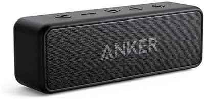Anker Soundcore 2 Portable Bluetooth Speaker with Stereo Sound  Bluetooth 5  Bassup  IPX7 Waterproof  24 Hour Playtime  Wireless  Speaker for Home  Outdoors  Travel