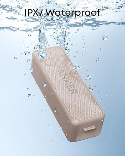 Anker Soundcore 2 Portable Bluetooth Speaker with Stereo Sound  Bluetooth 5  Bassup  IPX7 Waterproof  24 Hour Playtime  Wireless  Speaker for Home  Outdoors  Travel