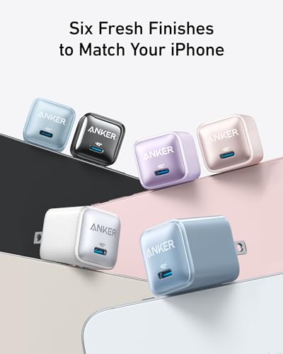 Anker USB C Charger Block 20W  Nano Pro   PIQ 3 0 Compact Fast Charger for iPhone 16/15/14/13 Series  Galaxy  Pixel 4/3  iPad  Cable Not Included 