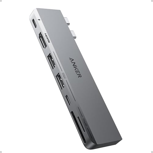 Anker USB C Hub for MacBook  7 in 2 with 4K HDMI  Compatible with Thunderbolt 4  1 Type C and 2 USB A Data Ports for MacBookPro 13 Inch  MacBookAir M1 / M2  and More