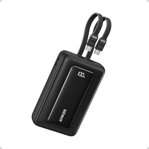 Anker Zolo Power Bank  2025 Upgraded Version   45W Max Fast Charging  20 000mAh Battery Pack  Dual Built in USB C Cables  USB C&A Port  for iPhone 17/16 Series  Galaxy  MacBook  and More
