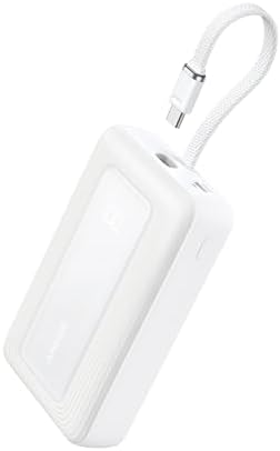 Anker Zolo Power Bank  2025 Upgraded Version   45W Max Fast Charging  20 000mAh Battery Pack  Dual Built in USB C Cables  USB C&A Port  for iPhone 17/16 Series  Galaxy  MacBook  and More