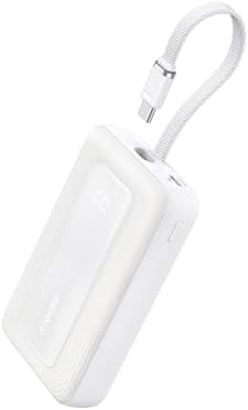 Anker Zolo Power Bank  2025 Upgraded Version   20 000mAh 30W High Speed Portable Charger with Built in USB C Cable  Battery Pack for iPhone 17/16 / 15 Series  Galaxy  and More