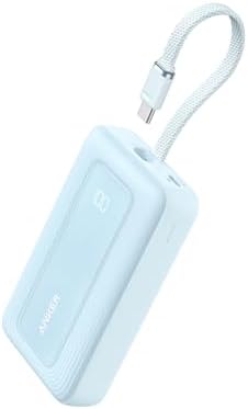 Anker Zolo Power Bank  2025 Upgraded Version   20 000mAh 30W High Speed Portable Charger with Built in USB C Cable  Battery Pack for iPhone 17/16 / 15 Series  Galaxy  and More