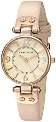 Anne Klein Womens Leather Strap Watch