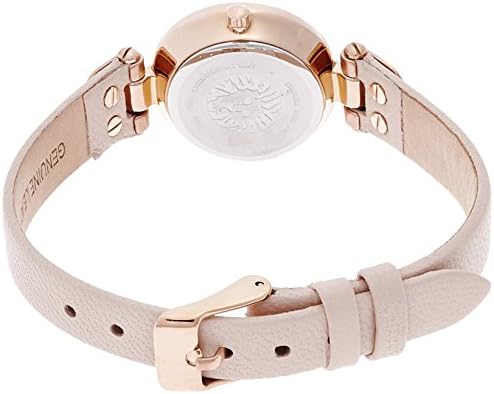 Anne Klein Womens Leather Strap Watch