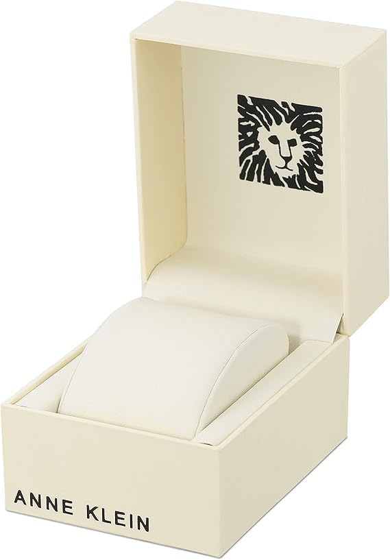 Anne Klein Womens Premium Crystal Accented Charm Bracelet Watch